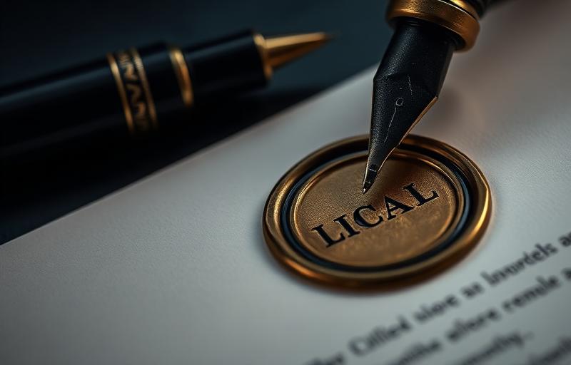 Legal seal on documentation