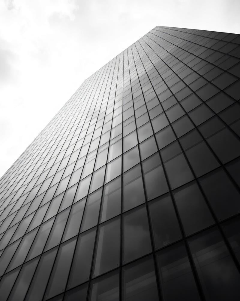 Architectural glass tower